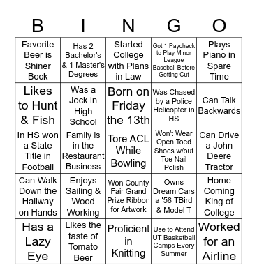 The 2016 Great Kindness Challenge - Staff Game Bingo Card