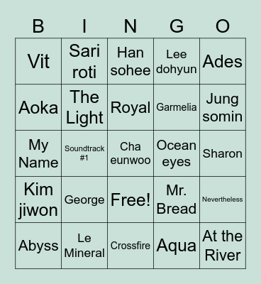 Jaemin0fle Bingo Card