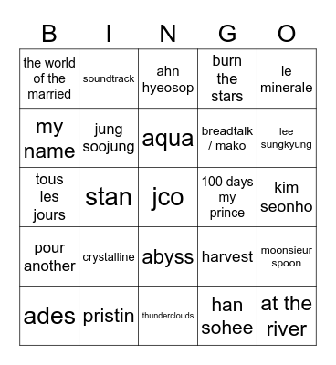 krys4day Bingo Card