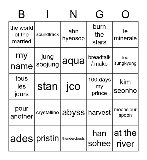 krys4day Bingo Card