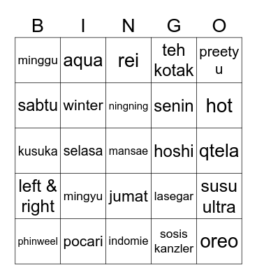 AM04REI Bingo Card