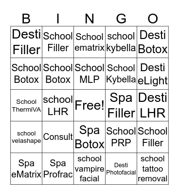 Client Services Bingo Card