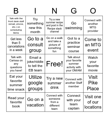 TH- EB Summer Games Bingo Card