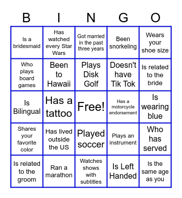 Torde / Vaughn-Maeha Bingo Card
