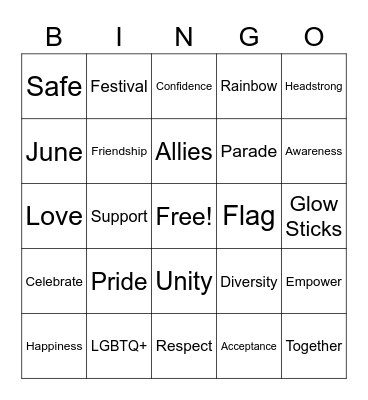 Wolfhome's Pride Month Bingo! Bingo Card