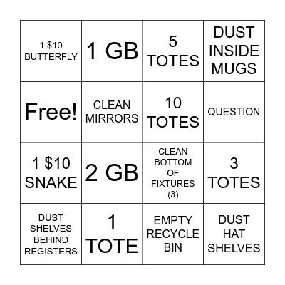 SUMMER BINGO Card