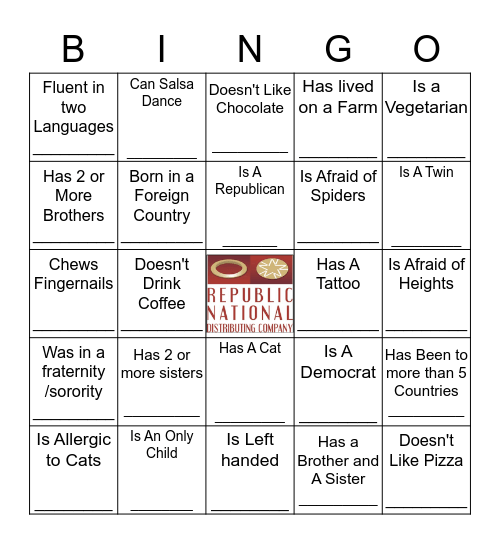 RNDC NA Bingo Card