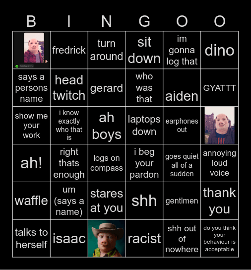 howthefuckareya Bingo Card