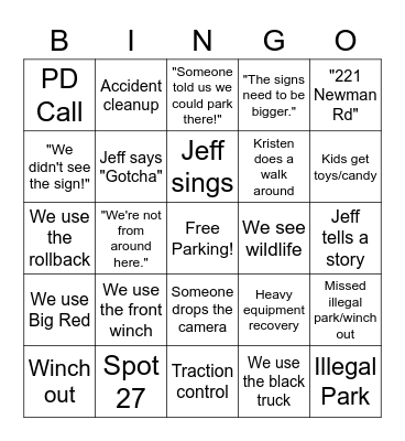 Everything Autos Bingo! Bingo Card