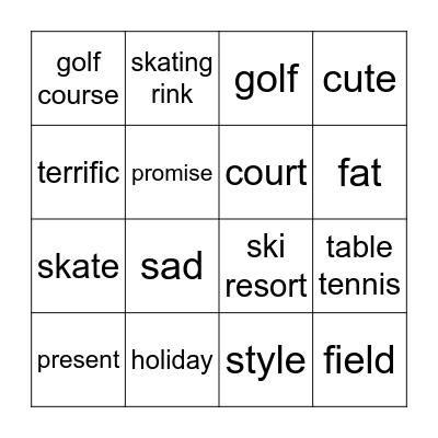 Bingo Card