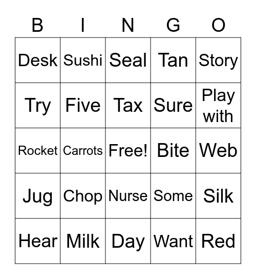 C4 plus Lesson 9 Book E Bingo Card