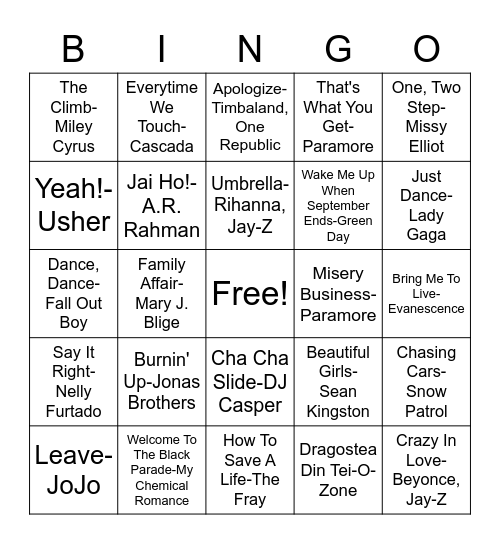 Summer Break Pt. 2 Bingo Card