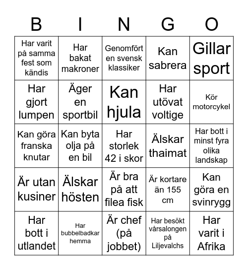 Mingelbingo HR Bingo Card