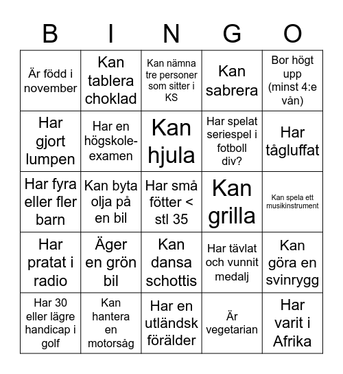 Mingelbingo HR Bingo Card