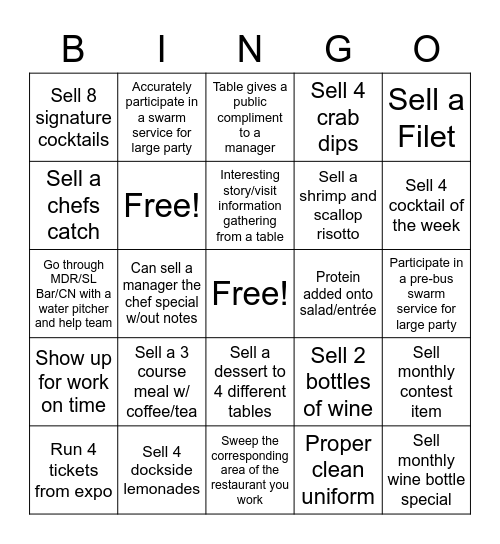 Blackwall Bingo Card