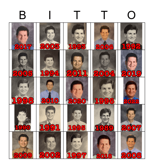 BITTINGER BINGO Card