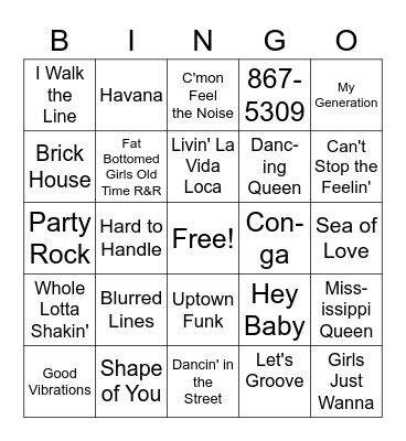 Honky Tonk 50s-10s 2023 Bingo Card