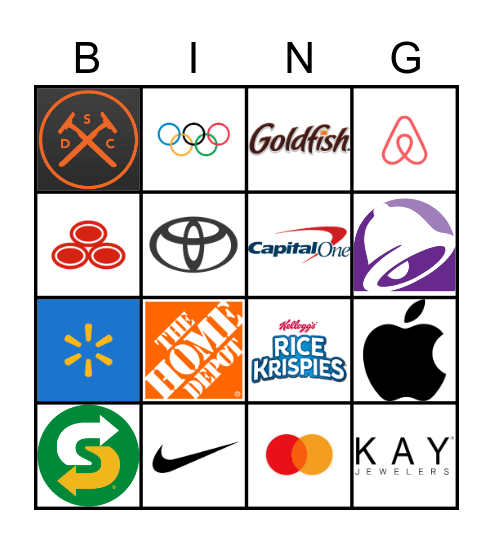 Slogan Bingo Card