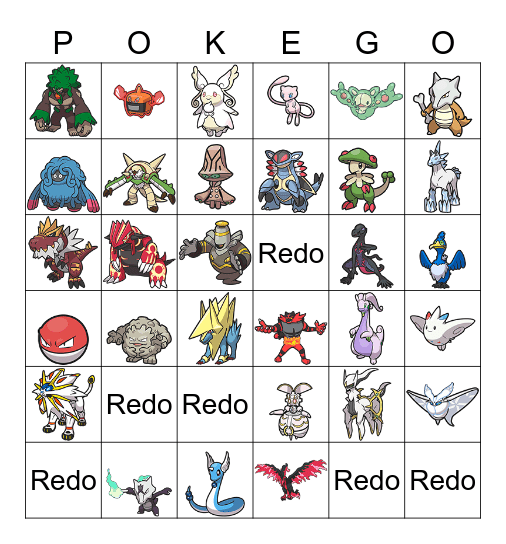 Middle Zone Revival Status Bingo Card