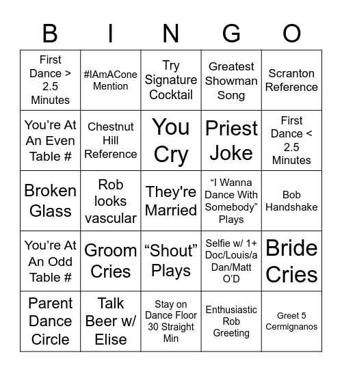 Bing-Ham-Nano Bingo Card