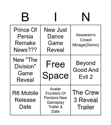 UbiForward 2023 BingoCard Bingo Card