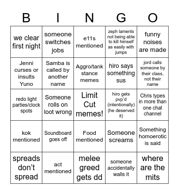 simp p9s fun times!!!!! Bingo Card