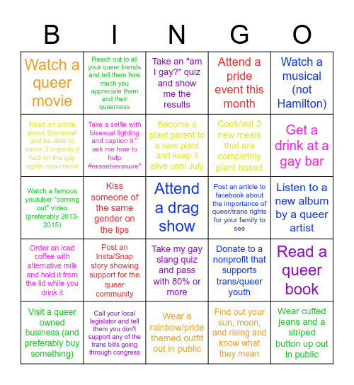 Quingo!!! Bingo Card