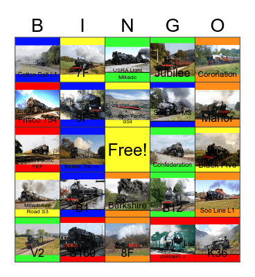 A Quarter Century of Steam Bingo Card
