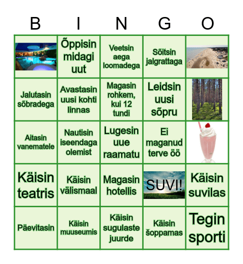 SUVE BINGO Card