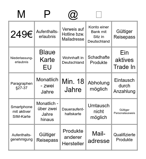 Bingo Card