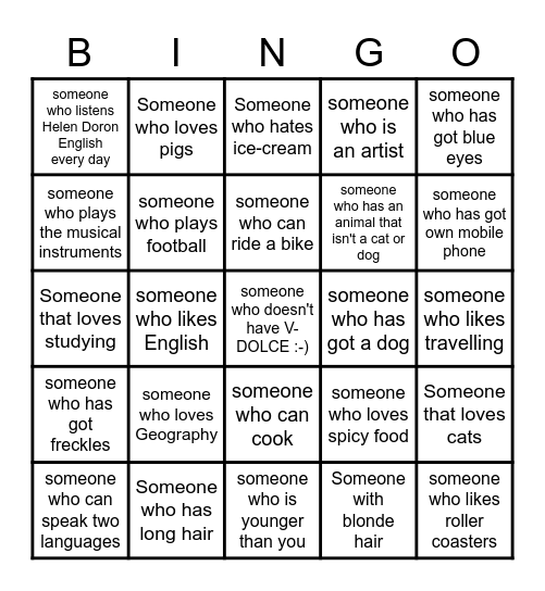 Meet Me Bingo Card