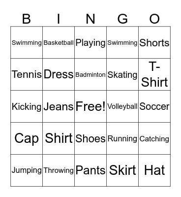 Unit 4 and Unit 5 Bingo Card