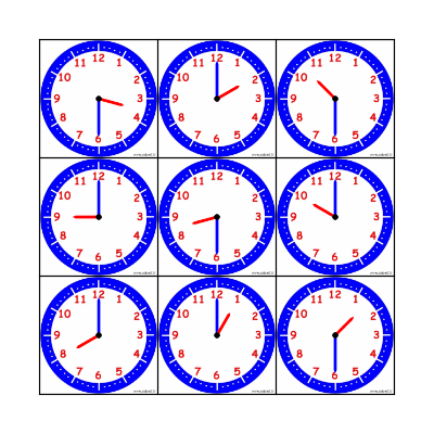 What time is it? Bingo Card