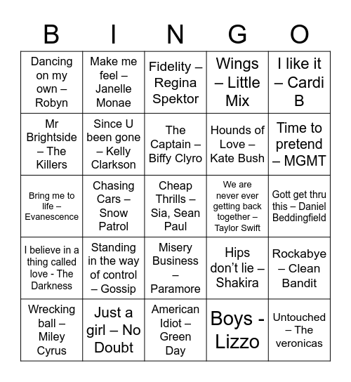 Ruth's Bingo Extravaganza Bingo Card