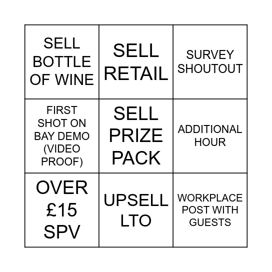 EA BINGO Card