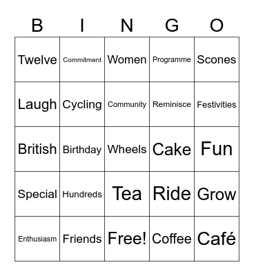 Breeze Birthday Bingo Card