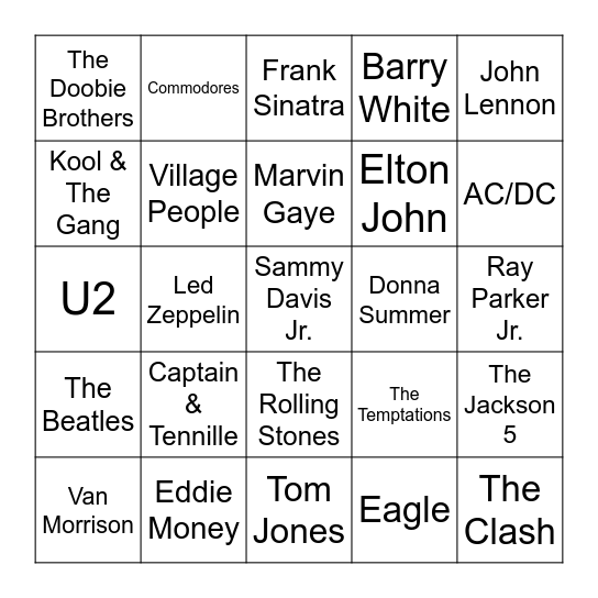 Currents 2 Bingo Card