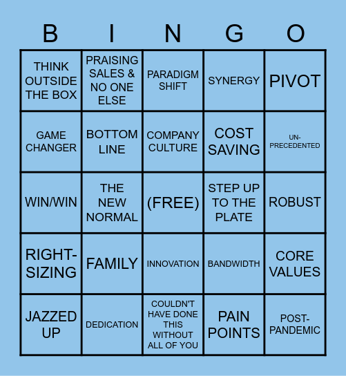 Innovation that delivers. Bingo Card