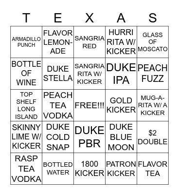 BLW BINGO Card