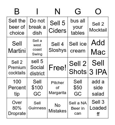 Hop Cat Bingo Card