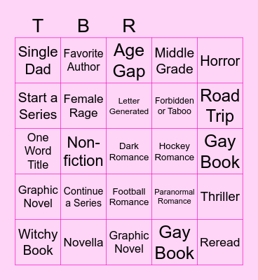 June 2023 Bingo Card