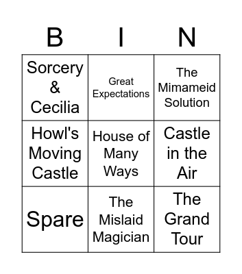 June July TBR Bingo Card