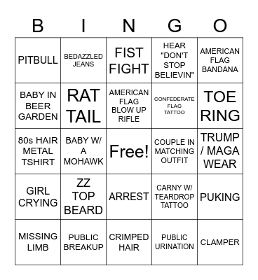 CURWOOD BINGO Card