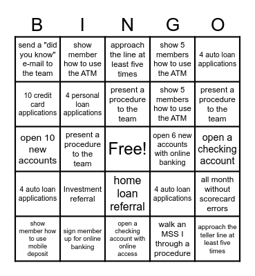 Lincoln Bingo Card