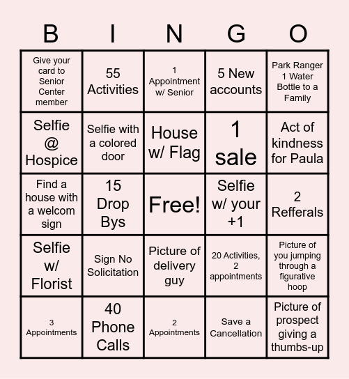 CALL NIGHT, BINGO NIGHT Bingo Card