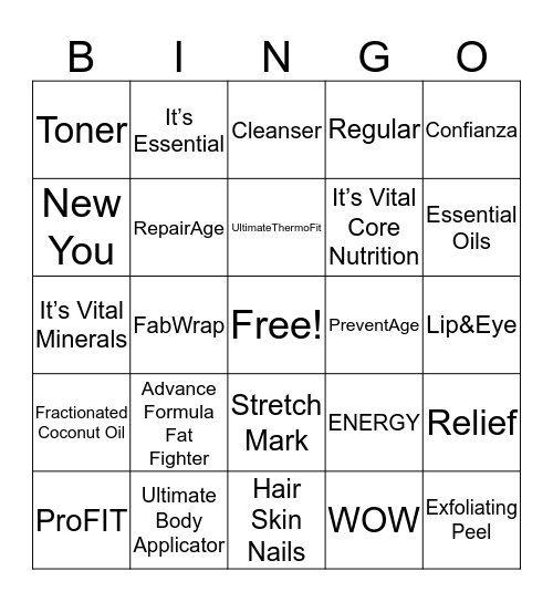 IT WORKS! Bingo Card