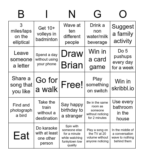 Bogaskoe Bingo Card