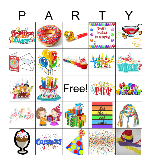 Birthday Bingo Card