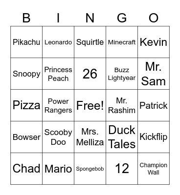 Last Day of School Bingo! Bingo Card