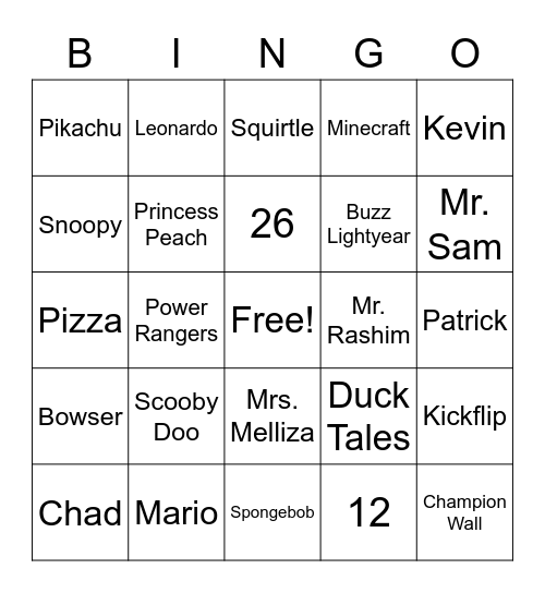 Last Day of School Bingo! Bingo Card